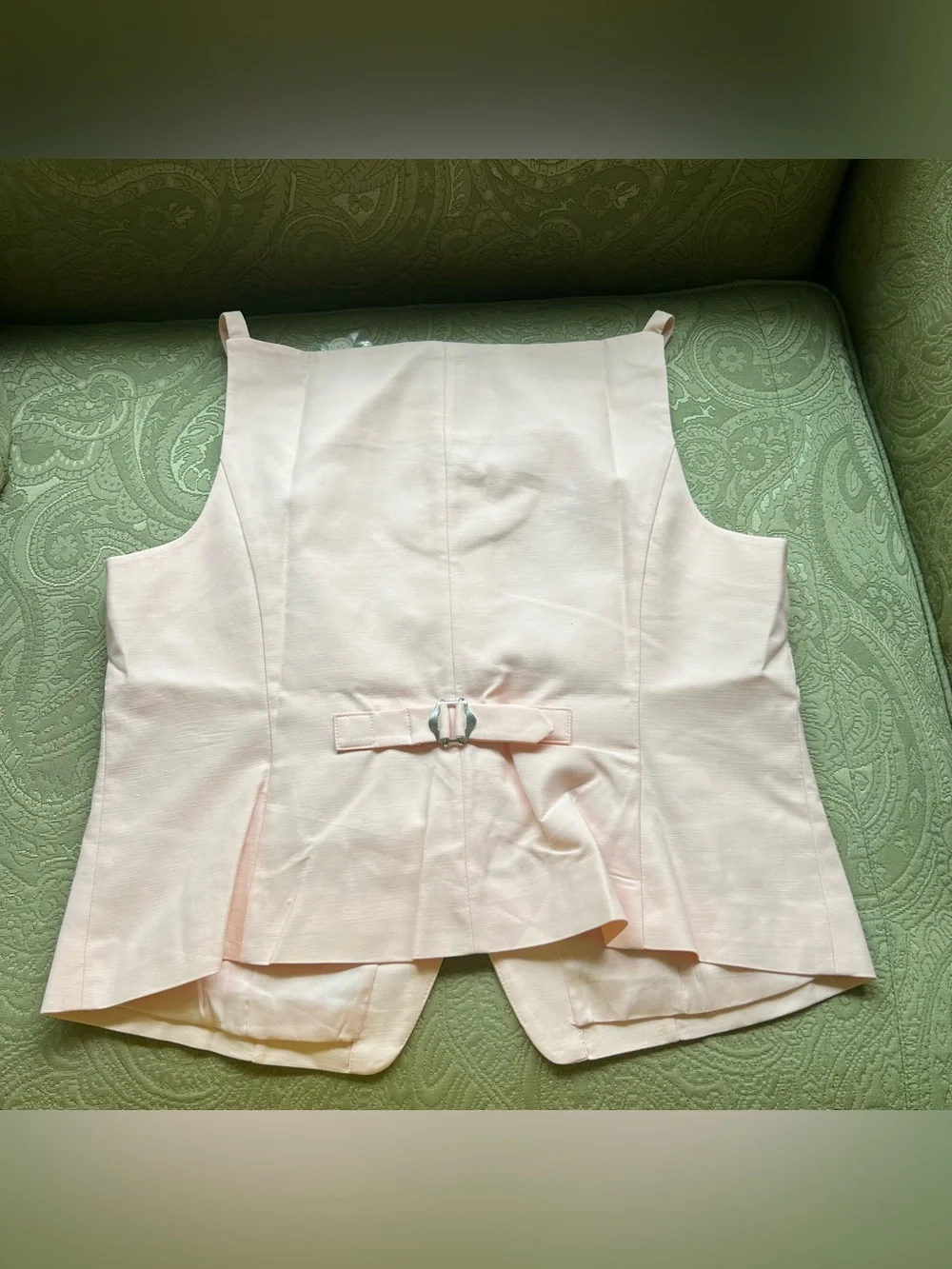 NWT J. Crew Button Up Cutaway Tank Top Gramercy Linen Blend Size 16
